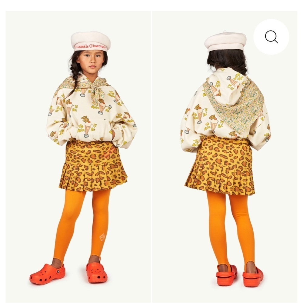 Leopard Print Kids bird leopard  Skirt by The Animals Observatory